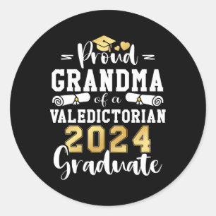 Adesivo Avó De Graduação Cl 2024 Valedictoriana