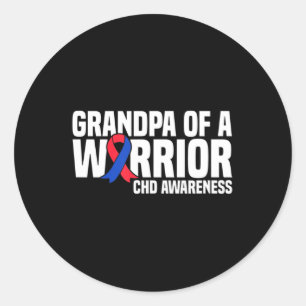 Adesivo Avô de um Guerreiro de Coração Congênita CHD
