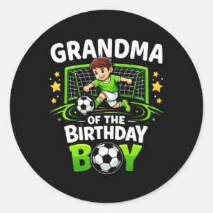Adesivo Avó Do Menino Do Aniversário Futebol Ll Engraçado