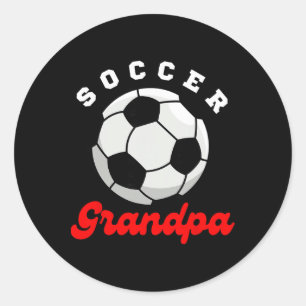 Adesivo Avô Engraçado Orgulhoso Amante de Futebol Papai Pa