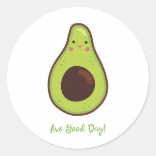 Adesivo Avo Good Day Punny Avocado