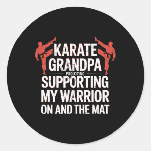 Adesivo Avô Karate Apoiando Meu Avô Caratê
