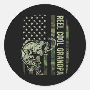 Adesivo Avô Muito Legal Camuflagem Bandeira Americana Pais
