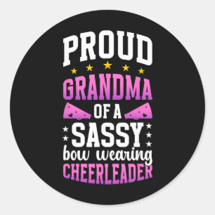 Adesivo Avó Orgulhosa De Uma Cheerleader Avó Cheer G