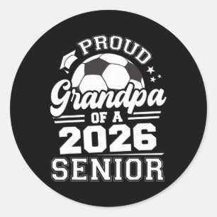 Adesivo Avô Orgulhoso De Um Ll Graduado De Futebol Sênior
