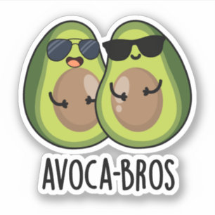 Adesivo Avoca-bros Funny Avocado Pun
