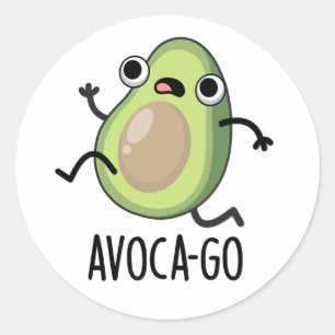 Adesivo Avoca-go Engraçado Avocado Pun