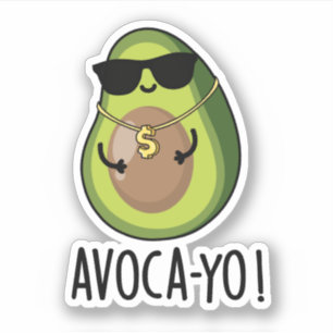 Adesivo Avoca-yo Legal Avocado Pun Sticker