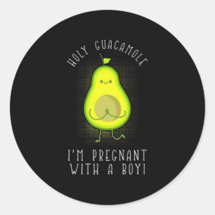Adesivo Avocado Estou Grávida Com Um Menino