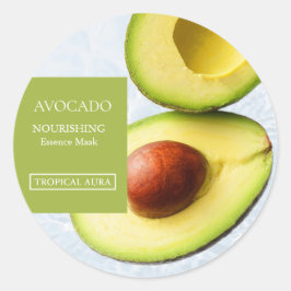 Adesivo Avocado Facial Mask Label
