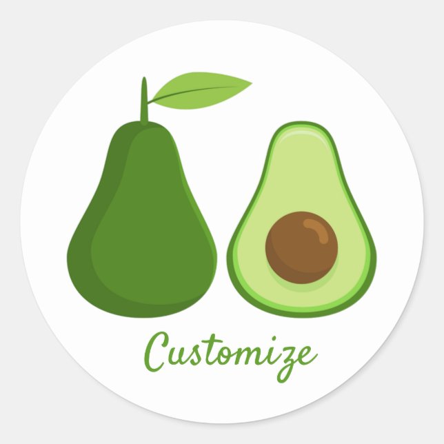 Adesivo Avocado Lover Design Thunder_Cove (Frente)