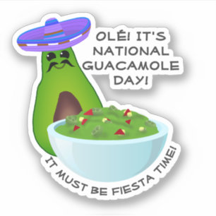 Adesivo Avocado Man e Guacamole