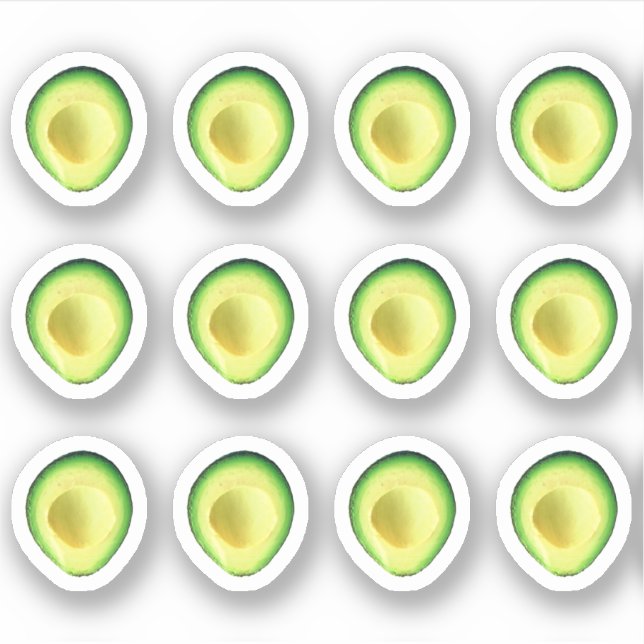 Adesivo Avocado Mania 4Márcia (Frente)