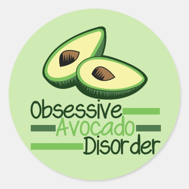 Adesivo Avocado Obsessivo Legal Verde (Frente)