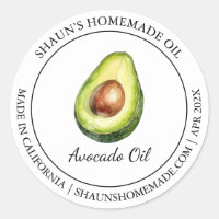 Avocado Oil Modern label