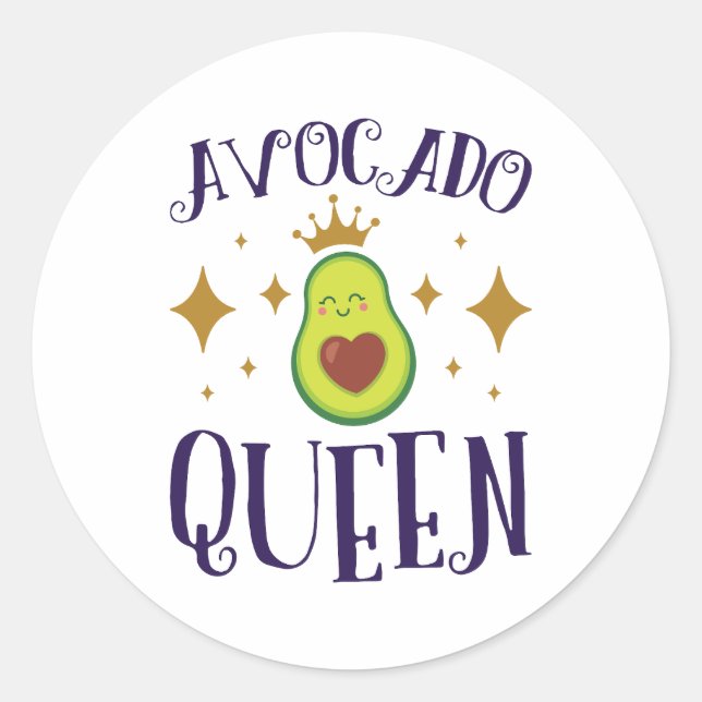 Adesivo Avocado Queen (Frente)