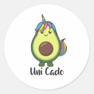 Adesivo Avocado Unicorn Funny Avocados Unicorns Uni Cado