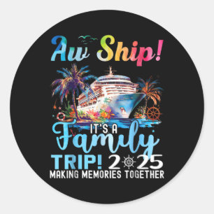 Adesivo Aw Enviou Uma Viagem Familiar De 2025, Fama De Mar