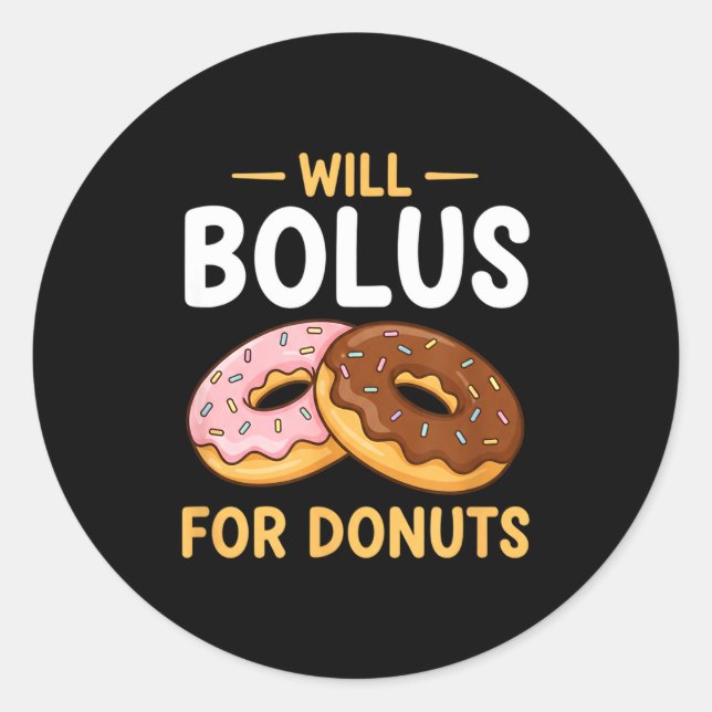 Adesivo Awareness Will Bolus For Donuts, Diabetes (t1d) Bo (Frente)
