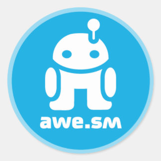 Adesivo Awe.sm-o Sticker (Azul Claro)
