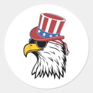 Adesivo Awsome Patriotic Eagle Usa Tee