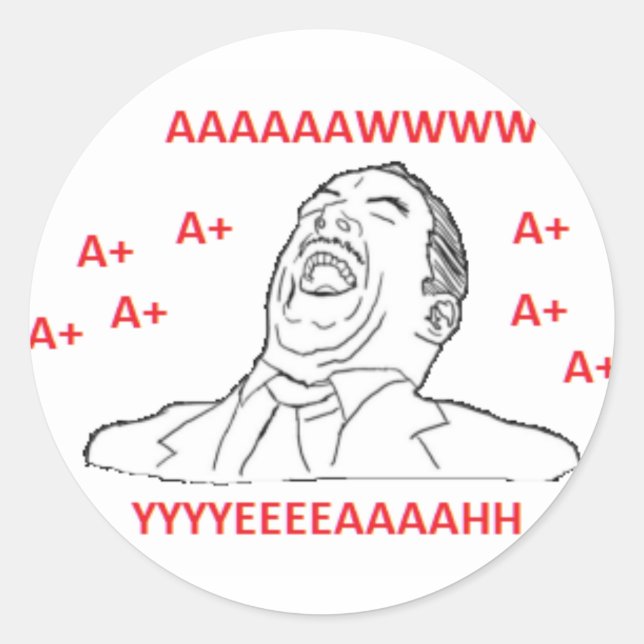 ADESIVO AWW YEAH A+ (Frente)