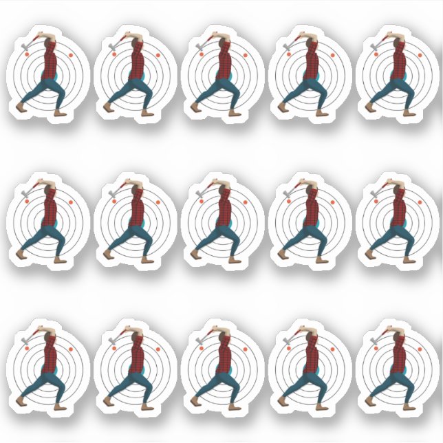 Adesivo Ax Throwing (Frente)