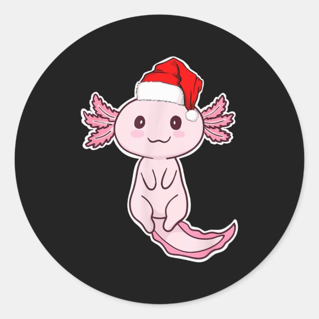 Adesivo Axolote de Natal  (Frente)