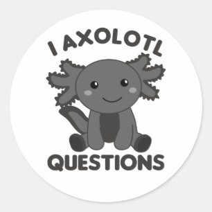 Adesivo Axolotl Amém Animais Doce Para Crianças Cla Rosa