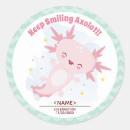 Adesivo Axolotl Classic Round Sticker