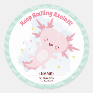 Adesivo Axolotl Classic Round Sticker