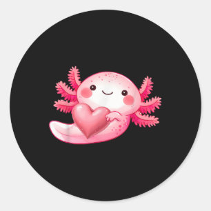 Adesivo Axolotl Dia de os namorados Shirt Girls Cute Axolo
