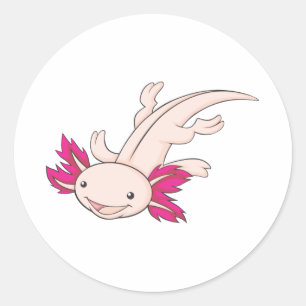 Adesivo Axolotl mexicano feliz