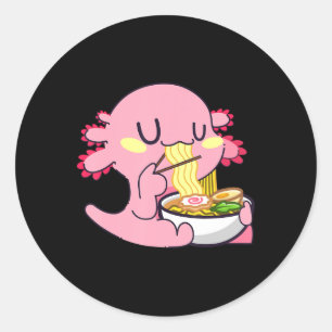 Adesivo Axolotl Ramen Anime Kawaii Amante Noodles Girls B