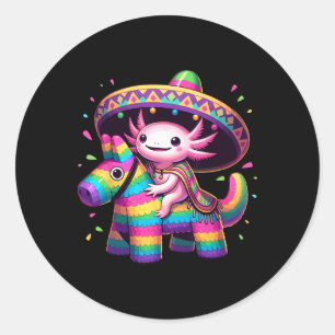 Adesivo Axolotl Riding Pinata Cinco De Mayo Sombrero Ponch