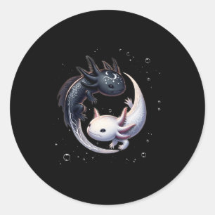 Adesivo Axolotls Yin Yang Gráficos Japoneses Arte Anime Ax