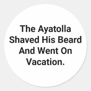 Adesivo Ayatolla Se Barbeou Para Férias Hankamer Artjunkha
