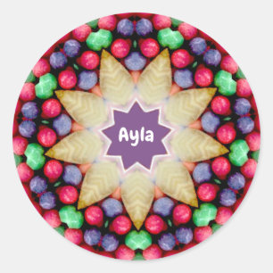 Adesivo AYLA ~ Padrão personalizado de Páscoa doce ~