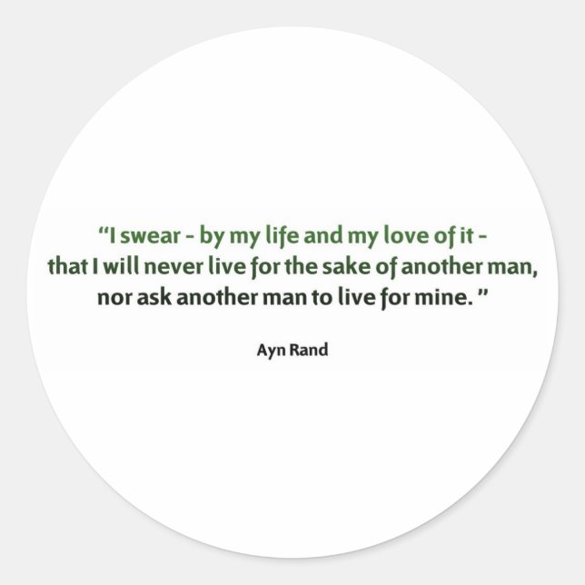 Adesivo Ayn Rand Cote (Frente)