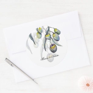 Adesivo Azeite Artístico Pintado à Mão Aquarela