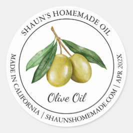 Adesivo Azeite Rótulo moderno