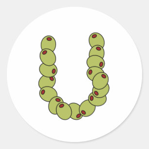 Adesivo Azeitona você "eu te amo "