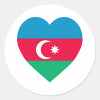 Azerbaijão Flag Heart