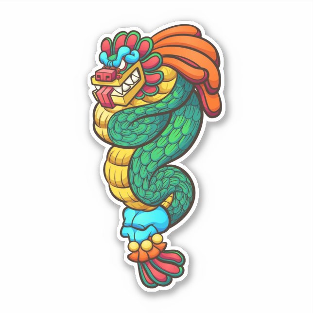 Adesivo Aztec Quetzalcoatl Sticker (Frente)