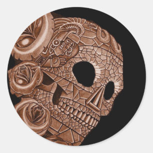 ADESIVO AZTEC SKULL