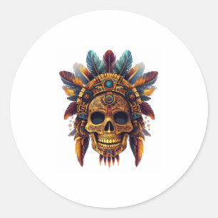 Adesivo Aztec Skull Relic