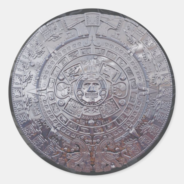 Adesivo Aztec Sun Stone Moderno (Frente)