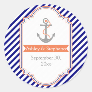 Adesivo Azuis marinhos, economias náuticas corais do