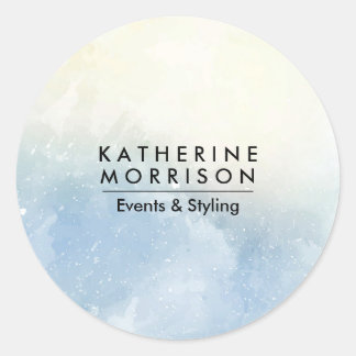 Adesivo Azul Aquarela