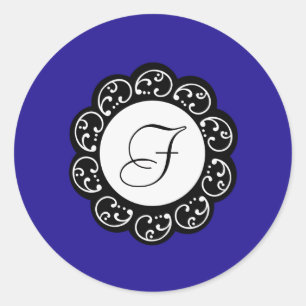 Adesivo azul & branco do selo de 20 - 1,5 envelopes